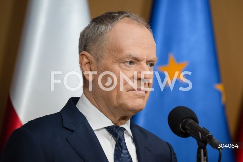  06.01.2026 WARSZAWA<br />OSWIADCZENIE PREMIERA DONALDA TUSKA<br />N/Z PREMIER DONALD TUSK<br />FOT. MARCIN BANASZKIEWICZ / FOTONEWS 