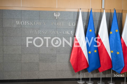  06.01.2026 WARSZAWA<br />OSWIADCZENIE PREMIERA DONALDA TUSKA<br />N/Z WOJSKOWY PORT LOTNICZY WARSZAWA OKECIE<br />FOT. MARCIN BANASZKIEWICZ / FOTONEWS 