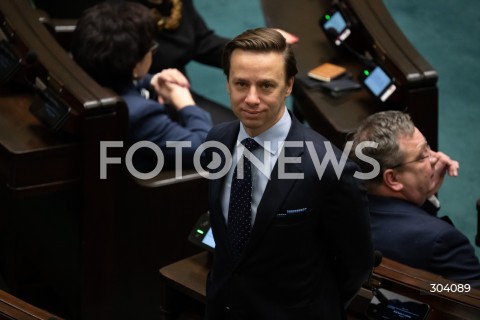  08.01.2026 WARSZAWA SEJM<br />POSIEDZENIE SEJMU<br />N/Z KRZYSZTOF BOSAK<br /> 