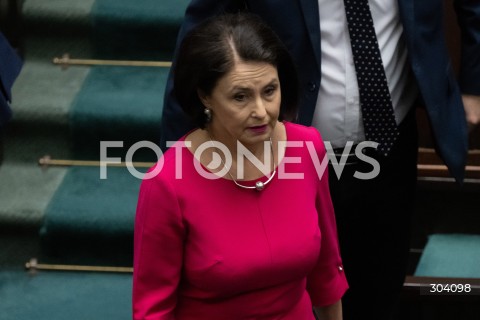  08.01.2026 WARSZAWA SEJM<br />POSIEDZENIE SEJMU<br />N/Z AGNIESZKA WOJCIECHOWSKA VAN HEUKELOM<br /> 