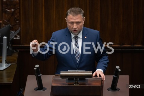  08.01.2026 WARSZAWA SEJM<br />POSIEDZENIE SEJMU<br />N/Z MARCIN KIERWINSKI<br /> 