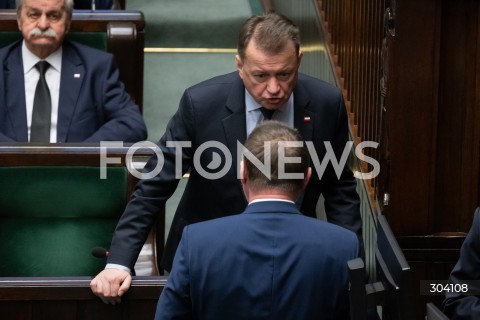  08.01.2026 WARSZAWA SEJM<br />POSIEDZENIE SEJMU<br />N/Z MARCIN KIERWINSKI MARIUSZ BLASZCZAK<br /> 