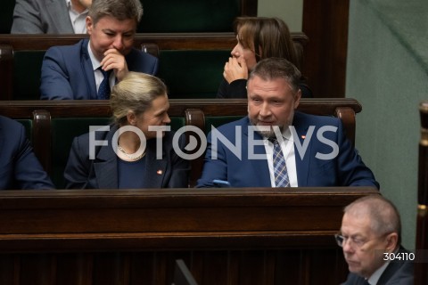  08.01.2026 WARSZAWA SEJM<br />POSIEDZENIE SEJMU<br />N/Z BARBARA NOWACKA MARCIN KIERWINSKI<br /> 