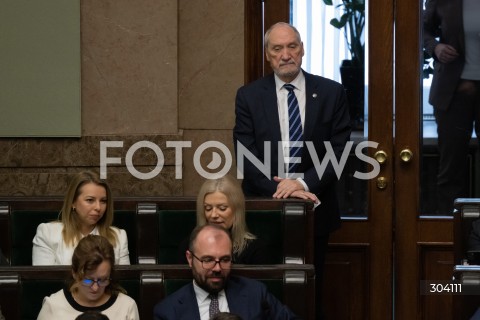  08.01.2026 WARSZAWA SEJM<br />POSIEDZENIE SEJMU<br />N/Z ANTONI MACIEREWICZ<br /> 