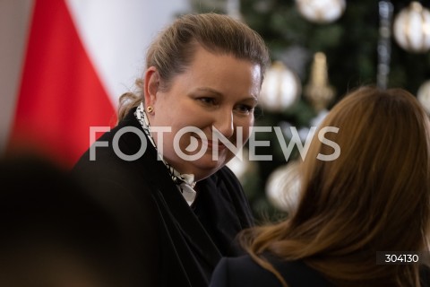  08.01.2026 WARSZAWA<br />SPOTKANIE PREZYDENTA KAROLA NAWROCKIEGO Z ANDRZEJEM DUDA<br />N/Z MALGORZATA PAPROCKA<br />FOT. MARCIN BANASZKIEWICZ / FOTONEWS  