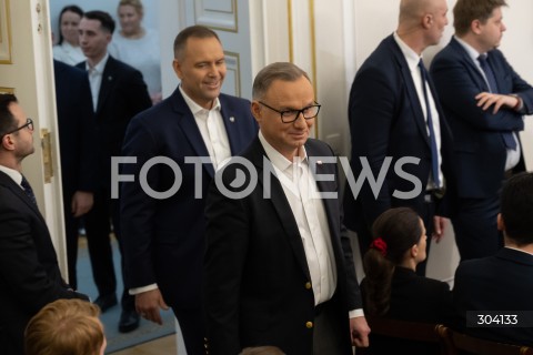  08.01.2026 WARSZAWA<br />SPOTKANIE PREZYDENTA KAROLA NAWROCKIEGO Z ANDRZEJEM DUDA<br />N/Z PREZYDENT KAROL NAWROCKI ANDRZEJ DUDA<br />FOT. MARCIN BANASZKIEWICZ / FOTONEWS  