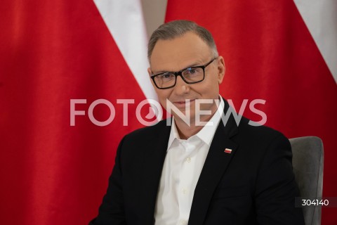  08.01.2026 WARSZAWA<br />SPOTKANIE PREZYDENTA KAROLA NAWROCKIEGO Z ANDRZEJEM DUDA<br />N/Z ANDRZEJ DUDA<br />FOT. MARCIN BANASZKIEWICZ / FOTONEWS  