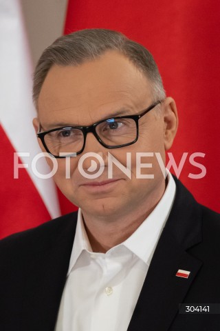  08.01.2026 WARSZAWA<br />SPOTKANIE PREZYDENTA KAROLA NAWROCKIEGO Z ANDRZEJEM DUDA<br />N/Z ANDRZEJ DUDA<br />FOT. MARCIN BANASZKIEWICZ / FOTONEWS  