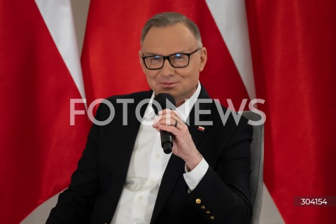  08.01.2026 WARSZAWA<br />SPOTKANIE PREZYDENTA KAROLA NAWROCKIEGO Z ANDRZEJEM DUDA<br />N/Z ANDRZEJ DUDA<br />FOT. MARCIN BANASZKIEWICZ / FOTONEWS  