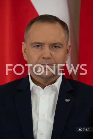  08.01.2026 WARSZAWA<br />SPOTKANIE PREZYDENTA KAROLA NAWROCKIEGO Z ANDRZEJEM DUDA<br />N/Z PREZYDENT KAROL NAWROCKI<br />FOT. MARCIN BANASZKIEWICZ / FOTONEWS  