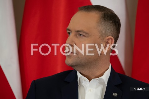  08.01.2026 WARSZAWA<br />SPOTKANIE PREZYDENTA KAROLA NAWROCKIEGO Z ANDRZEJEM DUDA<br />N/Z PREZYDENT KAROL NAWROCKI<br />FOT. MARCIN BANASZKIEWICZ / FOTONEWS  