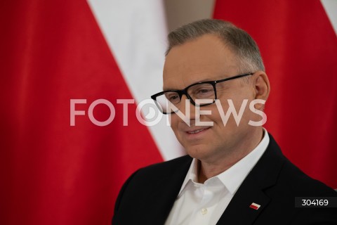  08.01.2026 WARSZAWA<br />SPOTKANIE PREZYDENTA KAROLA NAWROCKIEGO Z ANDRZEJEM DUDA<br />N/Z ANDRZEJ DUDA<br />FOT. MARCIN BANASZKIEWICZ / FOTONEWS  