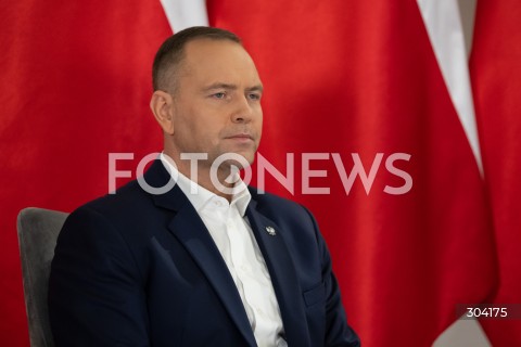  08.01.2026 WARSZAWA<br />SPOTKANIE PREZYDENTA KAROLA NAWROCKIEGO Z ANDRZEJEM DUDA<br />N/Z PREZYDENT KAROL NAWROCKI<br />FOT. MARCIN BANASZKIEWICZ / FOTONEWS  