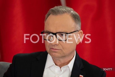  08.01.2026 WARSZAWA<br />SPOTKANIE PREZYDENTA KAROLA NAWROCKIEGO Z ANDRZEJEM DUDA<br />N/Z ANDRZEJ DUDA<br />FOT. MARCIN BANASZKIEWICZ / FOTONEWS  