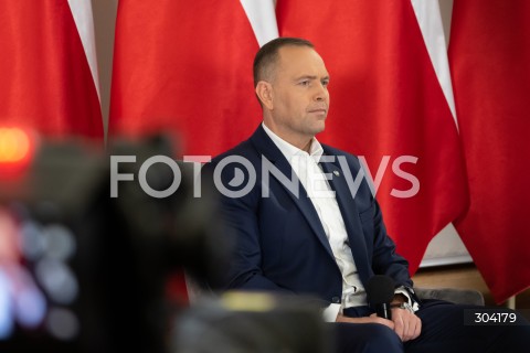  08.01.2026 WARSZAWA<br />SPOTKANIE PREZYDENTA KAROLA NAWROCKIEGO Z ANDRZEJEM DUDA<br />N/Z PREZYDENT KAROL NAWROCKI<br />FOT. MARCIN BANASZKIEWICZ / FOTONEWS  