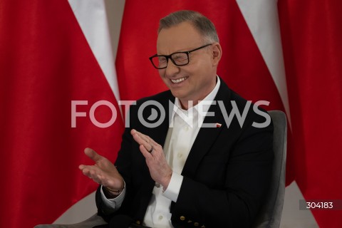  08.01.2026 WARSZAWA<br />SPOTKANIE PREZYDENTA KAROLA NAWROCKIEGO Z ANDRZEJEM DUDA<br />N/Z ANDRZEJ DUDA<br />FOT. MARCIN BANASZKIEWICZ / FOTONEWS  