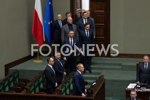  09.01.2026 WARSZAWA SEJM <br />POSIEDZENIE SEJMU RP<br />N/Z PREMIER DONALD TUSK MINISTROWIE RZAD POSLOWIE <br /> 