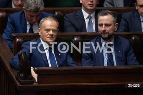  09.01.2026 WARSZAWA SEJM <br />POSIEDZENIE SEJMU RP<br />N/Z DONALD TUSK WLADYSLAW KOSINIAK KAMYSZ<br /> 