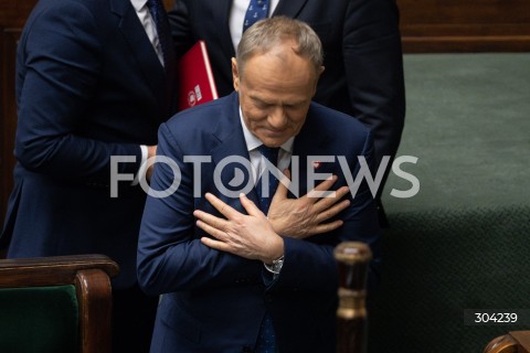  09.01.2026 WARSZAWA SEJM <br />POSIEDZENIE SEJMU RP<br />N/Z PREMIER DONALD TUSK<br /> 