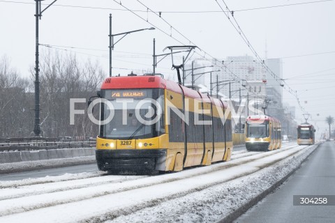  11.01.2026 WARSZAWA<br />ZIMA W MIESCIE<br />N/Z ZIMA W MIESCIE TRAMWAJ<br /> 