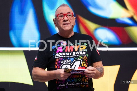  22.01.2026 WARSZAWA<br />KONFERENCJA PRASOWA PRZED 34. FINALEM WOSP<br />N/Z JERZY JUREK OWSIAK<br />FOT. MARCIN BANASZKIEWICZ / FOTONEWS  