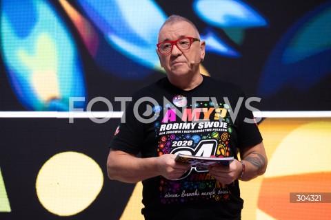  22.01.2026 WARSZAWA<br />KONFERENCJA PRASOWA PRZED 34. FINALEM WOSP<br />N/Z JERZY JUREK OWSIAK<br />FOT. MARCIN BANASZKIEWICZ / FOTONEWS  