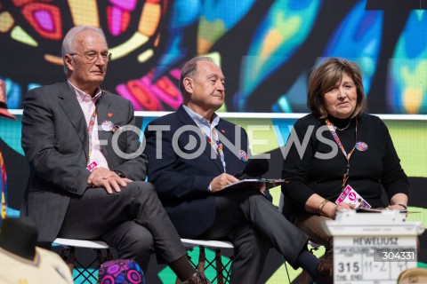  22.01.2026 WARSZAWA<br />KONFERENCJA PRASOWA PRZED 34. FINALEM WOSP<br />N/Z PIOTR BURCZYNSKI BOHDAN MARUSZEWSKI LIDIA NIEDZWIEDZKA OWSIAK<br />FOT. MARCIN BANASZKIEWICZ / FOTONEWS  