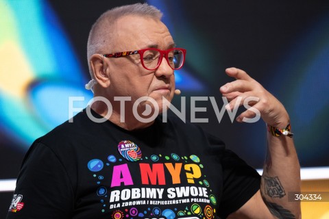  22.01.2026 WARSZAWA<br />KONFERENCJA PRASOWA PRZED 34. FINALEM WOSP<br />N/Z JERZY JUREK OWSIAK<br />FOT. MARCIN BANASZKIEWICZ / FOTONEWS  