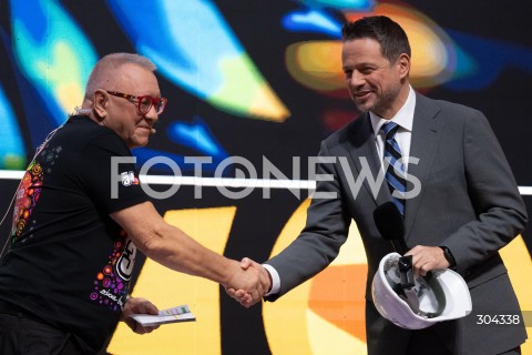  22.01.2026 WARSZAWA<br />KONFERENCJA PRASOWA PRZED 34. FINALEM WOSP<br />N/Z JERZY JUREK OWSIAK RAFAL TRZASKOWSKI<br />FOT. MARCIN BANASZKIEWICZ / FOTONEWS  