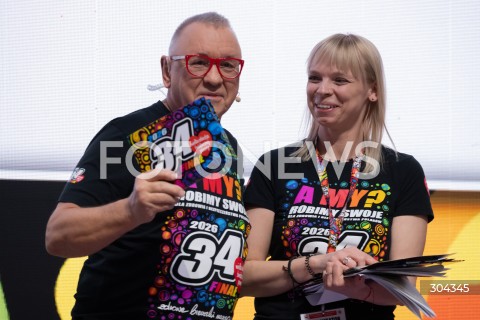  22.01.2026 WARSZAWA<br />KONFERENCJA PRASOWA PRZED 34. FINALEM WOSP<br />N/Z JERZY JUREK OWSIAK ALEKSANDRA RUTKOWSKA<br />FOT. MARCIN BANASZKIEWICZ / FOTONEWS  