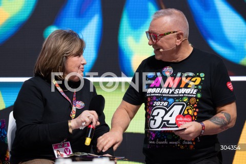  22.01.2026 WARSZAWA<br />KONFERENCJA PRASOWA PRZED 34. FINALEM WOSP<br />N/Z LIDIA NIEDZWIEDZKA OWSIAK JERZY JUREK OWSIAK<br />FOT. MARCIN BANASZKIEWICZ / FOTONEWS  