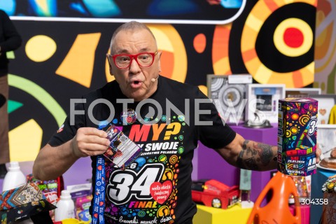  22.01.2026 WARSZAWA<br />KONFERENCJA PRASOWA PRZED 34. FINALEM WOSP<br />N/Z JERZY JUREK OWSIAK<br />FOT. MARCIN BANASZKIEWICZ / FOTONEWS  