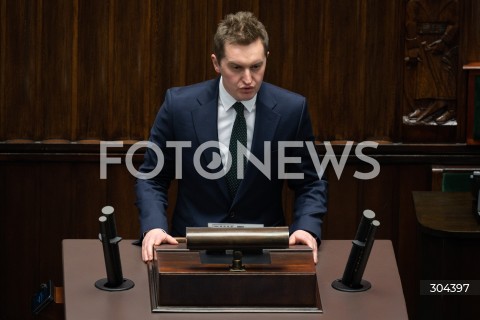  23.01.2026 WARSZAWA SEJM <br />POSIEDZENIE SEJMU RP<br />N/Z SEBASTIAN KALETA<br /> 