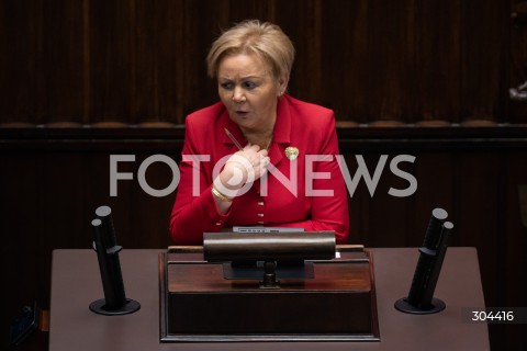  23.01.2026 WARSZAWA SEJM <br />POSIEDZENIE SEJMU RP<br />N/Z KRYSTYNA SKOWRONSKA<br /> 