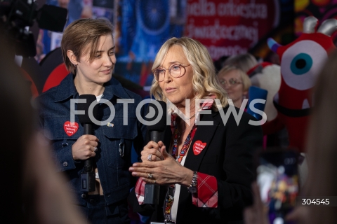  25.01.2026 WARSZAWA<br />34. FINAL WIELKIEJ ORKIESTRY SWIATECZNEJ POMOCY<br />N/Z AGATA MLYNARSKA<br /> 