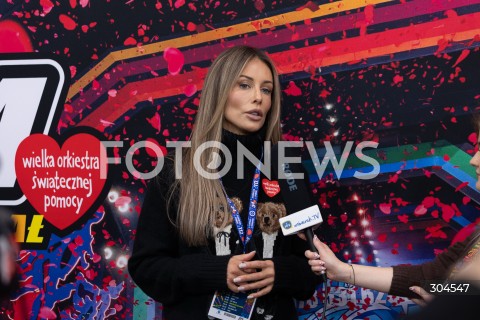  25.01.2026 WARSZAWA<br />34. FINAL WIELKIEJ ORKIESTRY SWIATECZNEJ POMOCY<br />N/Z MALGORZATA ROZENEK MAJDAN<br /> 