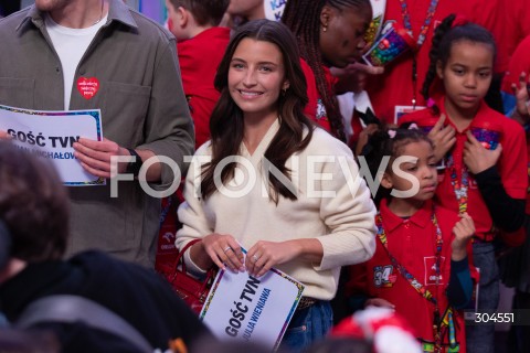  25.01.2026 WARSZAWA<br />34. FINAL WIELKIEJ ORKIESTRY SWIATECZNEJ POMOCY<br />N/Z JULIA WIENIAWA<br /> 