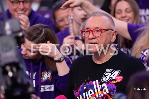  25.01.2026 WARSZAWA<br />34. FINAL WIELKIEJ ORKIESTRY SWIATECZNEJ POMOCY<br />N/Z JERZY JUREK OWSIAK<br /> 