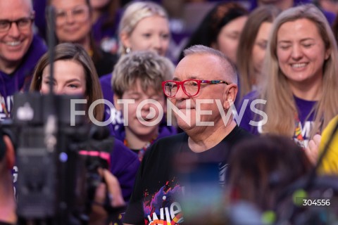  25.01.2026 WARSZAWA<br />34. FINAL WIELKIEJ ORKIESTRY SWIATECZNEJ POMOCY<br />N/Z JERZY JUREK OWSIAK<br /> 