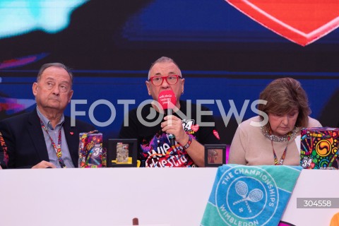  25.01.2026 WARSZAWA<br />34. FINAL WIELKIEJ ORKIESTRY SWIATECZNEJ POMOCY<br />N/Z BOHDAN MARUSZEWSKI JERZY JUREK OWSIAK <br /> 