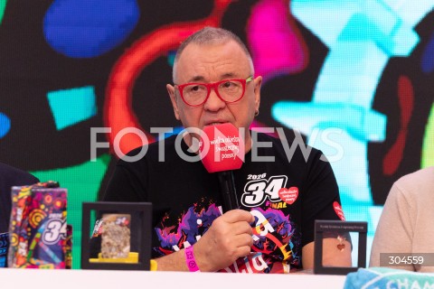  25.01.2026 WARSZAWA<br />34. FINAL WIELKIEJ ORKIESTRY SWIATECZNEJ POMOCY<br />N/Z JERZY JUREK OWSIAK<br /> 