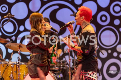  25.01.2026 WARSZAWA<br />34. FINAL WIELKIEJ ORKIESTRY SWIATECZNEJ POMOCY<br />N/Z MICHAL WISNIEWSKI ICH TROJE<br />FOT. ANTONI BYSZEWSKI/FOTONEWS 