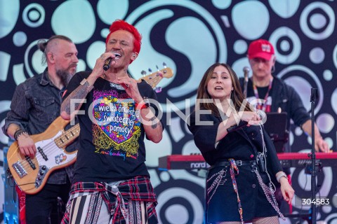  25.01.2026 WARSZAWA<br />34. FINAL WIELKIEJ ORKIESTRY SWIATECZNEJ POMOCY<br />N/Z MICHAL WISNIEWSKI ICH TROJE<br />FOT. ANTONI BYSZEWSKI/FOTONEWS 