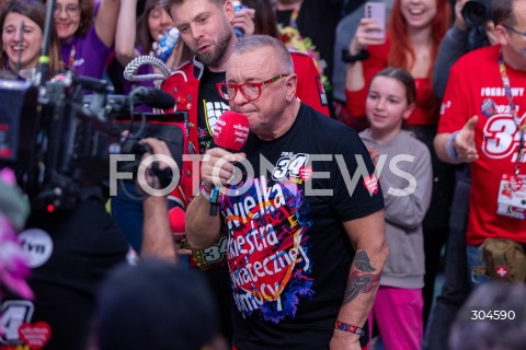  25.01.2026 WARSZAWA<br />34. FINAL WIELKIEJ ORKIESTRY SWIATECZNEJ POMOCY<br />N/Z JERZY JUREK OWSIAK<br />FOT. ANTONI BYSZEWSKI/FOTONEWS 