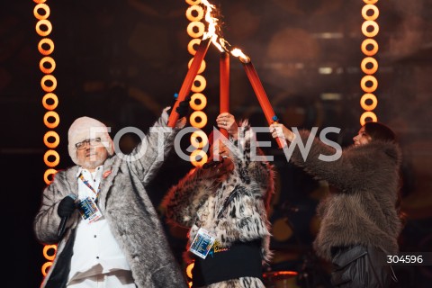  25.01.2026 WARSZAWA<br />34. FINAL WIELKIEJ ORKIESTRY SWIATECZNEJ POMOCY<br />N/Z MICHAL WISNIEWSKI JACEK LAGWA MARTYNA MAJCHRZAK ICH TROJE<br />FOT. ANTONI BYSZEWSKI/FOTONEWS 