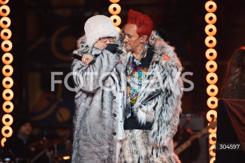  25.01.2026 WARSZAWA<br />34. FINAL WIELKIEJ ORKIESTRY SWIATECZNEJ POMOCY<br />N/Z MICHAL WISNIEWSKI JACEK LAGWA ICH TROJE<br />FOT. ANTONI BYSZEWSKI/FOTONEWS 