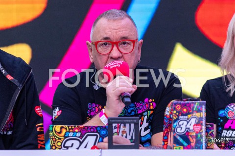  25.01.2026 WARSZAWA<br />34. FINAL WIELKIEJ ORKIESTRY SWIATECZNEJ POMOCY<br />N/Z JERZY JUREK OWSIAK<br />FOT. ANTONI BYSZEWSKI/FOTONEWS 