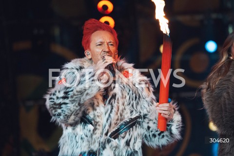  25.01.2026 WARSZAWA<br />34. FINAL WIELKIEJ ORKIESTRY SWIATECZNEJ POMOCY<br />N/Z MICHAL WISNIEWSKI ICH TROJE<br />FOT. ANTONI BYSZEWSKI/FOTONEWS 