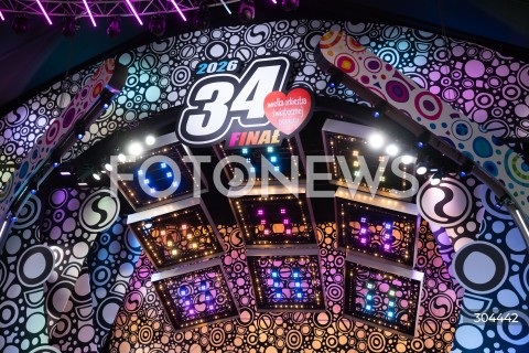  25.01.2026 WARSZAWA<br />34. FINAL WIELKIEJ ORKIESTRY SWIATECZNEJ POMOCY<br />N/Z STUDIO WOSP<br /> 