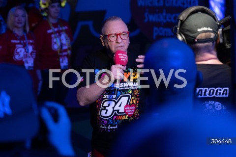  25.01.2026 WARSZAWA<br />34. FINAL WIELKIEJ ORKIESTRY SWIATECZNEJ POMOCY<br />N/Z JERZY JUREK OWSIAK<br /> 